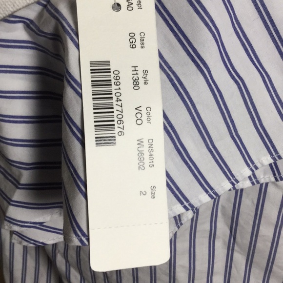 J Crew Striped One Shoulder Ruffle Top - Picture 3 of 6